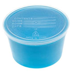 Denture container w/ lid