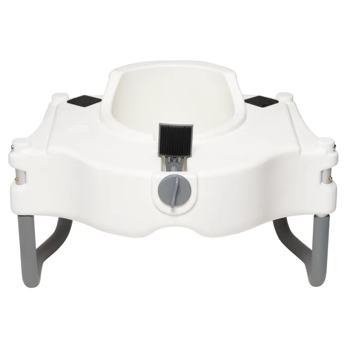 Raised Toilet Seat with arms, White - Image 3