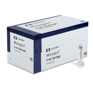 Monoject 3ml Syringe, Luer-lock tip  bx/100