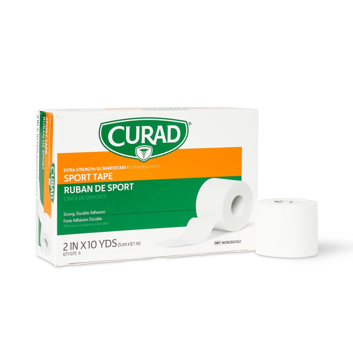 CURAD SPORT TAPE, ORTHO-POROUS 2 inch