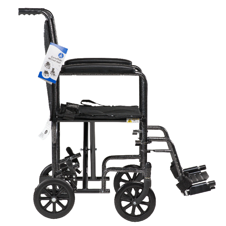 DynaRide Transport Wheelchair 19" x 16" - Image 3