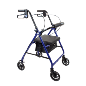 DynaGo Quad 6 - Aluminum Rollator, Blue