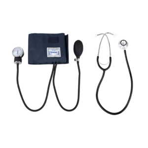 Blood pressure kit consisting of Adult Sphygmomanometer and Dual head stethoscope